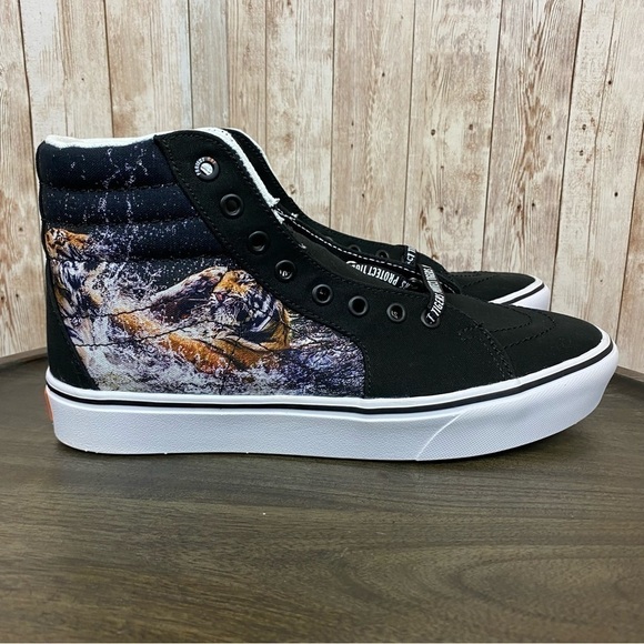 Vans x Discovery Sk8-Hi Project Cat Comfycush High Top Sneakers Size 10 Women - Picture 4 of 15